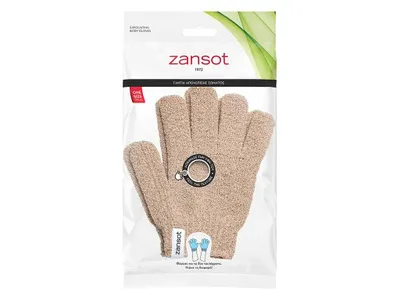 Obrázek produktu pro Zansot Exfoliační rukavice hnědé