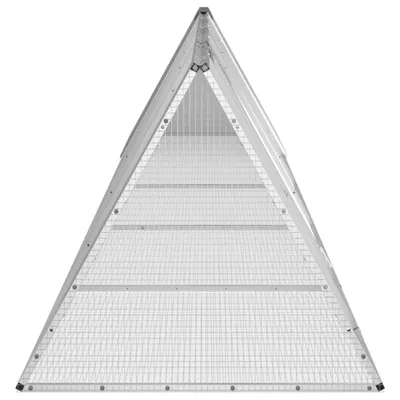 Obrázek produktu pro vidaXL Klec pro králíky šedá 504,5x80,5x71 cm Pozinkovaná ocel