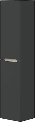 Produktbild von Wandhängeschrank >LOTTO< in Anthrazit-Grau / Eiche - 31x135x26 (BxHxT)