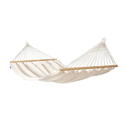 Produktbild von La Siesta Doppel-Stabhängematte FLORENCIA latte creme Baumwolle FOR16-X1