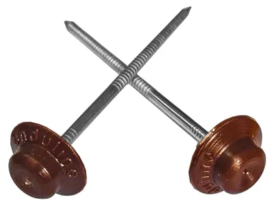 Produktbild von Onduline Dachnägel Nägel für Dachplatten Wandplatten 65 mm Kopf rund rot 400 Stk.