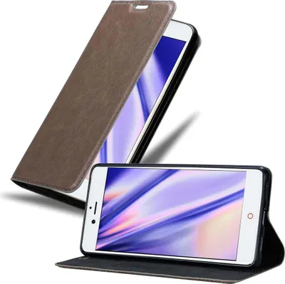 Produktbild von Cadorabo Hülle für ZTE Nubia Z11 Schutz Hülle in Braun Handyhülle Etui Case Cover Magnetverschluss