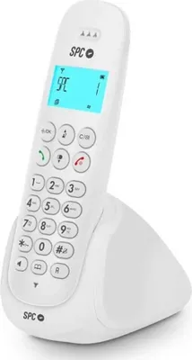 Produktbild von SPC ART, Kabelloses Mobilteil, Freisprecheinrichtung, 50 Eintragungen, Anrufer-Identifikation, Weiß