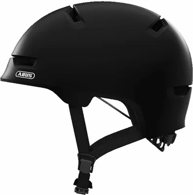 Produktbild von ABUS Stadthelm Scraper 3.0 - Robuster Hartschalen-Fahrradhelm für den Stadtverkehr - für Damen und Herren - Schwarz Matt, ?, Größe M (54-58 cm?)