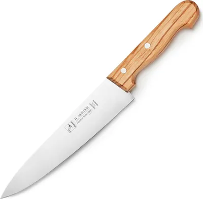 Produktbild von Kochmesser Solingen H.Herder Tukan 34 cm 8" Fleisch,- Gemüsemesser "Olivenholz"