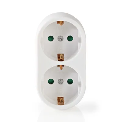 Produktbild von Nedis Psspl200F1Wt Steckdosensplitter Schutzkontakt 2-Wege Schuko-Steckdose Weiß