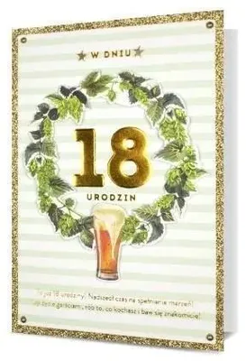 Immagine prodotto di B6 Biglietto di auguri per il diciottesimo compleanno Hm200-2292