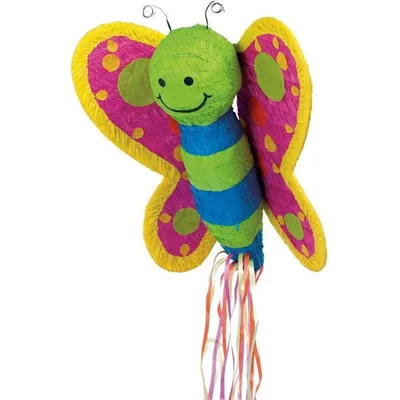 Obrázok produktu pre Motýľ pinata papier / plast 53,3x53,3x16,5cm