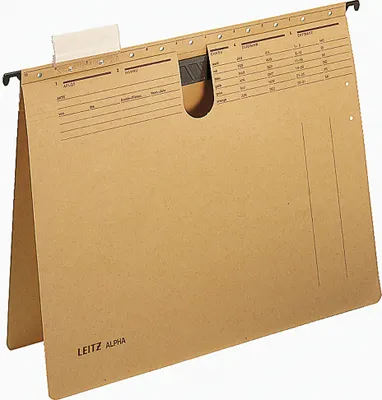 Produktbild von Leitz Hängehefter ALPHA 19890000 A4 250g Natronkarton br 25 St./Pa