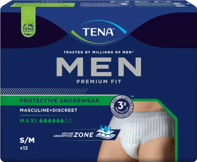 Produktbild von Tena Men Premium Fit Inkontinenz Pants maxi S/m 4X12 St