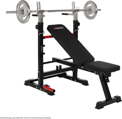 Produktbild von HAMMER Hantelbank Force 4.0 mit Rack, Schrägbank, bis max. 180 kg Körpergewicht