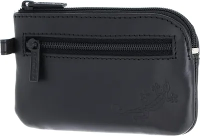 Produktbild von oxmox Leder Schlüsselmäppchen Leather Keyholder Lizard 2.0 Embossed Black schwarz
