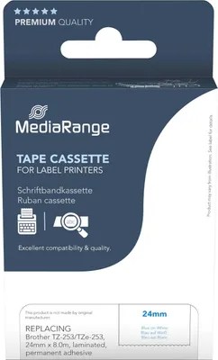 Zdjęcie produktu dla MediaRange MRBTZ253, Brother, Brother TZ-253/TZe-253, 1 szt.