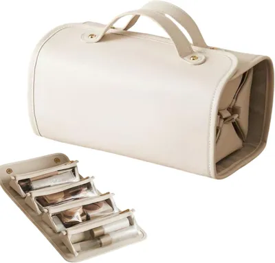 Produktbild von Große Kapazität Kosmetikbeutel, wasserdicht Travel Cosmetic Case, tragbar, faltbar Toiletry Pouch, Damenreise