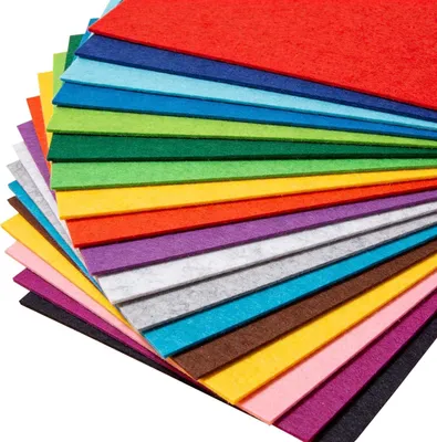 Obrázek produktu pro 40 kusů filcových plátků, tloušťka 3 mm, rozměry 30 x 20 cm, barevné filcové desky vhodné pro tvoření a ruční práce