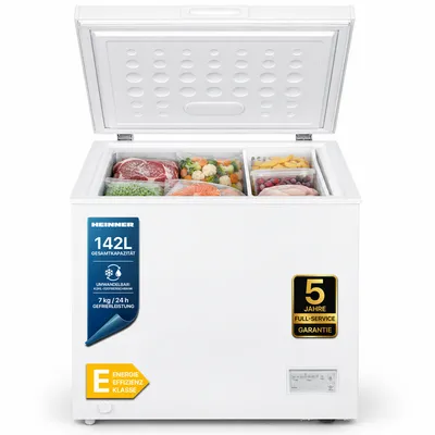 Obrázok produktu pre Heinner HCF-HM145CE++, 142 L, 7 kg/24h, 40 dB, E, Biela