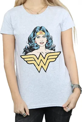 Produktbild von Wonder Woman - "Gaze" T-Shirt für Damen BI764 (L) (Grau)