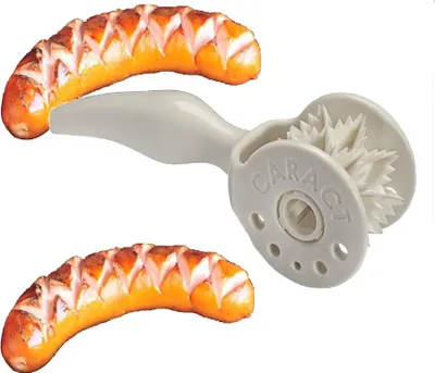 Produktbild von WEISS CARACT, originelles Grillzubehör zum einschneiden für Grill- und Bratwürste