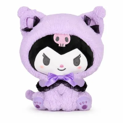 Produktbild von Wiztex Sanrio Kuscheltier Lila Kapuze Kawaii-Plüschtier Puppe Kuromi Stofftier Geschenk