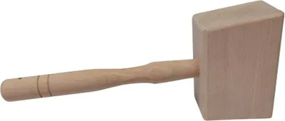 Produktbild von Holz Hammer Schreiner Klüpfel Klopfholz Holzklüpfel Tischler stabilem Hartholz Klein