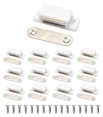 Obrázok produktu pre Magnetické západky na dvere kuchynských skriniek, 12 kusov