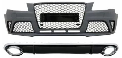Produktbild von Stoßstange für Audi A4 B8 Pre-Facelift 08-11 Diffusor Auspuff RS4 Look.