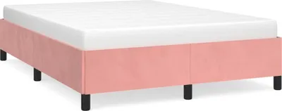 Obrázek produktu pro vidaXL Postelový rošt růžový 140x190 cm sametový