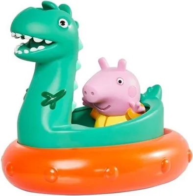 Produktbild von Tomy Badespielzeug Peppa Pig Dinosaurier 12 cm Grün 3-teilig