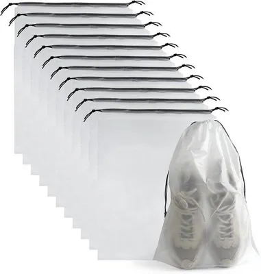 Produktbild von Famanu Schuhbeutel für Reisen - Transparent, wasser- und staubdicht