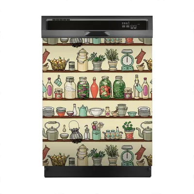 Produktbild von Magnete Dekorative 60x70 cm Küche Magnetmatte Spülmaschine - Kochartikel Speisen und Gerichte