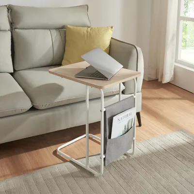 Obrázok produktu pre Stolík na notebook 'Dyrøy' 56x48x37cm biely / dub