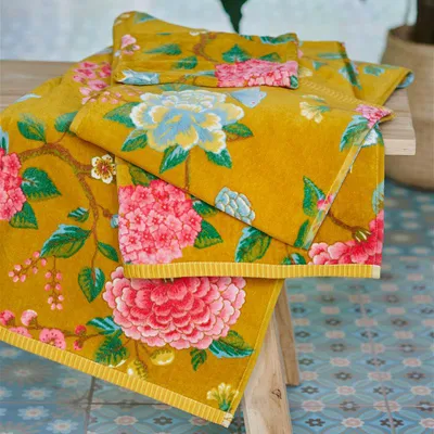 Produktbild von Pip Studio Good Evening Badetuch Farbe Gelb Größe 70x140cm