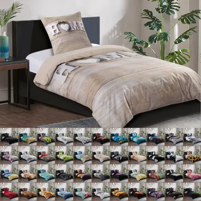 Produktbild von SANILO® Bettwäsche 135x200 cm, 100% feinste Baumwolle, 2-teilig, Bettbezug, Kissenbezug 80x80cm - Home