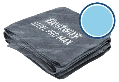 Produktbild von Bestway® Ersatzteil Poolfolie Mamor-Optik (schiefergrau) für Steel Pro MAX™ Pool 412 x 201 x 122 cm, eckig