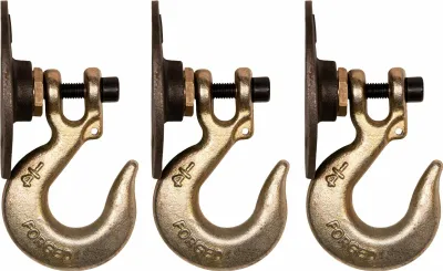 Produktbild von QUVIO Garderobenhaken - Industriell - 3er-Set - Garderobenständer - Kleiderbügel - Metall - Schrauben inklusive - Grau - Gold