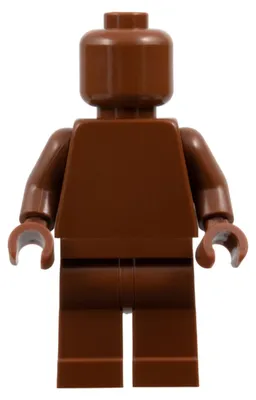 Produktbild von LEGO Minifigur Plain Reddish Brown Torso, Reddish Brown Legs, Reddish (pln202)