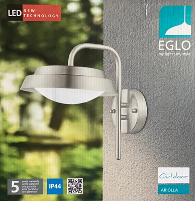 Produktbild von Eglo 94122 ARIOLLA LED Außen-Wandleuchte 3X2,5W Edelstahl Weiss Warmweiss IP44