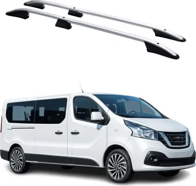 Image de Barres de toit longitudinales pour Nissan NV300 2016-2024 L2 Long Aluminium Gris