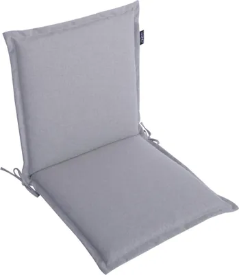 Produktbild von LILENO HOME Gartenstuhl Auflagen als [1er Set - Niedriglehner] in Silber - bequeme Liegen als Sitzauflagen für Gartenmöbel - Stuhlkissen für Gartenstühle und Klappstühle MALT