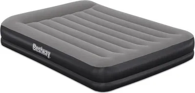 Zdjęcie produktu dla Bestway 671BU, Podwójny materac, Rozmiar królewski, Prostokąt, Wewnętrz i na wolnym powietrzu, Wbudowana pompa powietrza