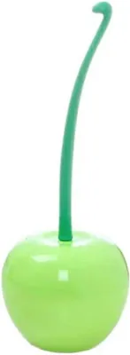 Produktbild von Toilettenbürste mit Halter - WC Bürsten Set - Badreinigung - Kirschform Design - 38 cm - Weiß