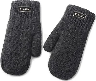 Produktbild von Fausthandschuhe Herren, F?ustlinge Strick Handschuhe Herren Warme, Winterhandschuhe Fleece Skihandschuhe M?nner Winter, Baumwollhandschuhe, Thermo Gloves Men Camping, Outdoor, Fahrrad