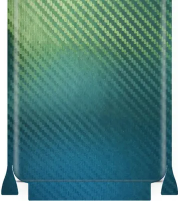 Produktbild von apgo Rückseite + Seiten Schutzfolie, Skin, kompatibel mit OnePlus 9R, Hinten Displayschutzfolie aus Vinylfolie, kratzfest, einfache Montage - Kohlenstoff-Chamäleon CAKA1