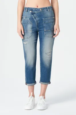 Produktbild von M.O.D Miracle of Denim Ira Boy Fit Jeans Damen Declare Blue