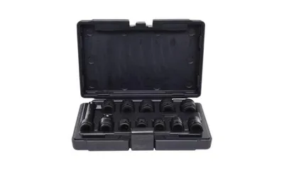 Produktbild von KS Tools 515.0112, Steckschlüssel-Satz, 1/2", 12 Kopf/Köpfe, Chrom-Molybdän-Stahl, ISO 1174, DIN 3129, ISO 2725-2, DIN 3121, 2,4 kg