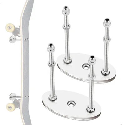 Productafbeelding van Skateboardhouder van metaal, 2 stuks, met bevestigingsmateriaal