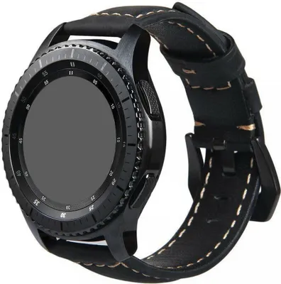 Produktbild von Strap-it Xiaomi Amazfit GTR Armband Leder (Schwarz)