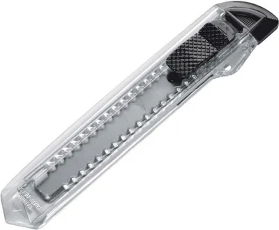 Produktbild von 5x Cutter / Kartonmesser / Farbe: transparent schwarz
