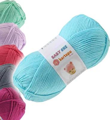 100g Strickgarn Kartopu BABY ONE Antipilling helltürkis