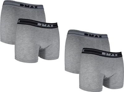 Produktbild von DMAX Boxershorts für echte Kerle – 4 Stück in Grau - Komfort & Style